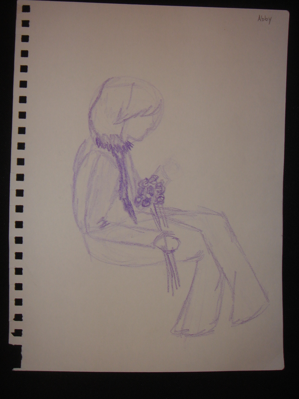 purple crayon on paper (circa 2006)